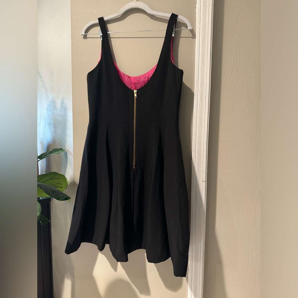 Betsy &Adam Black Taffeta Dress - Picture 5 of 10